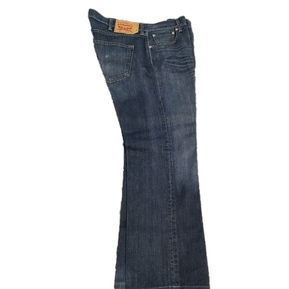 Levis 501 Button Fly Jeans Mens 38x30 Blue Original Straight Leg Dark Wash Denim - Picture 3 of 12